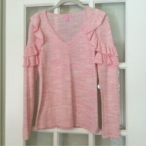 Lilly Pulitzer ruffle sweater